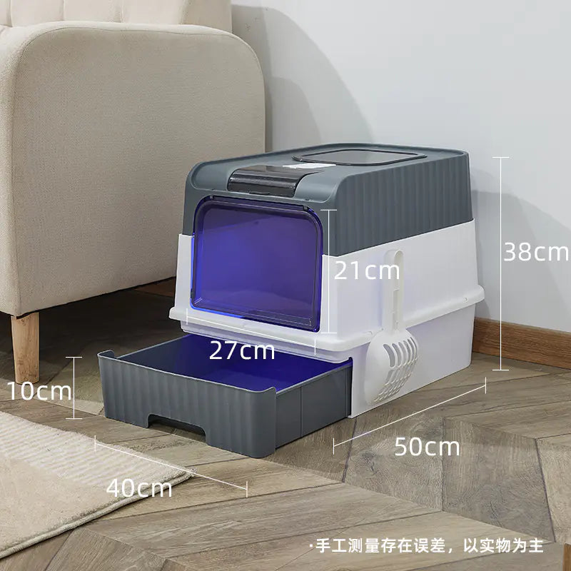 Oversized Anti-Splash Cat Litter Haven
