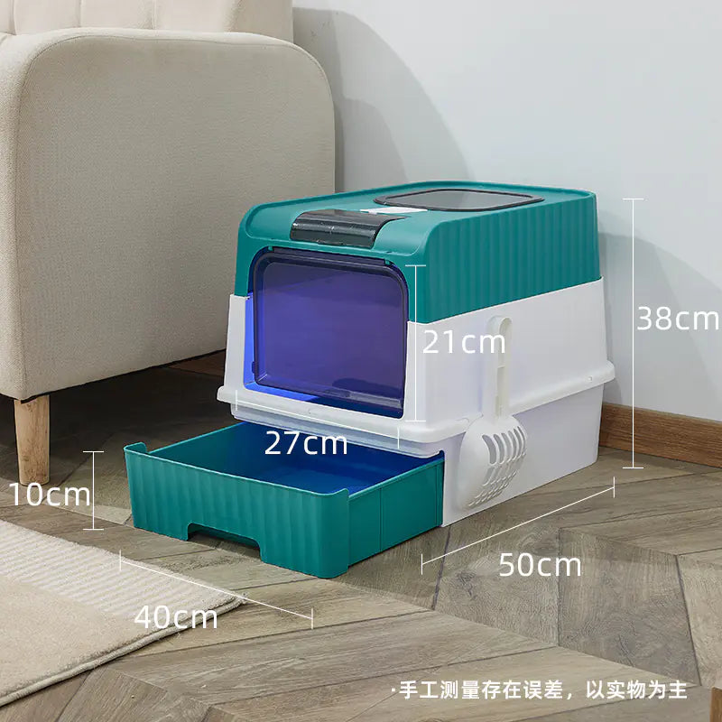 Oversized Anti-Splash Cat Litter Haven