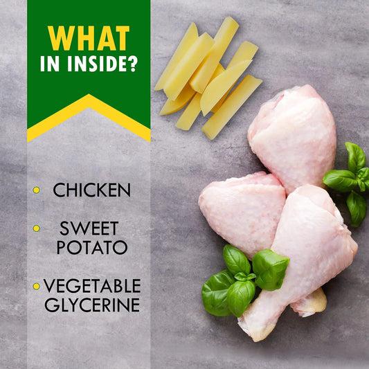 Chicken-Wrapped Sweet Potato Dog Chews