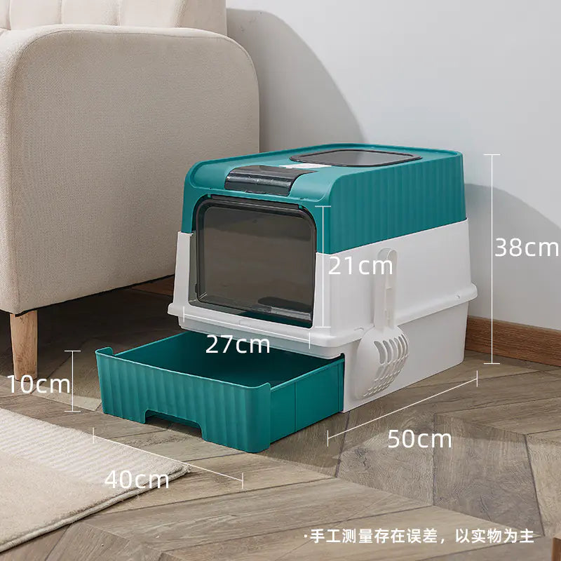 Oversized Anti-Splash Cat Litter Haven