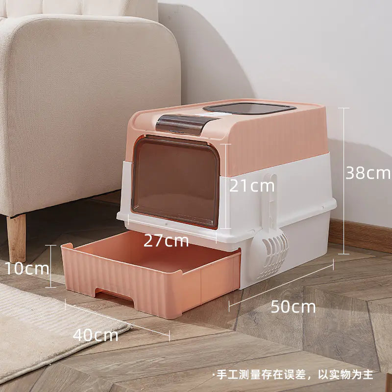 Oversized Anti-Splash Cat Litter Haven