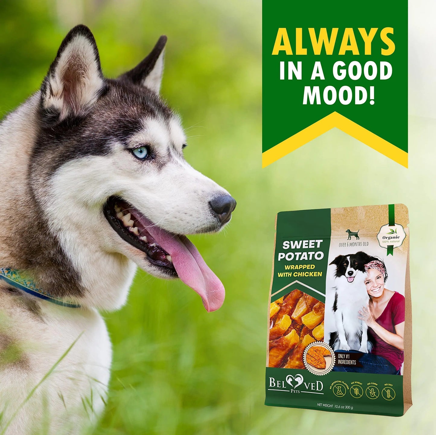 Chicken-Wrapped Sweet Potato Dog Chews