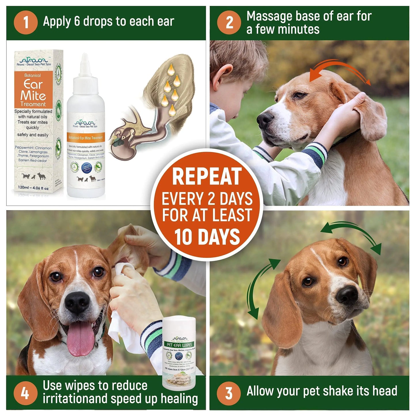 Natural Ear Mite Treatment for Dogs & Cats