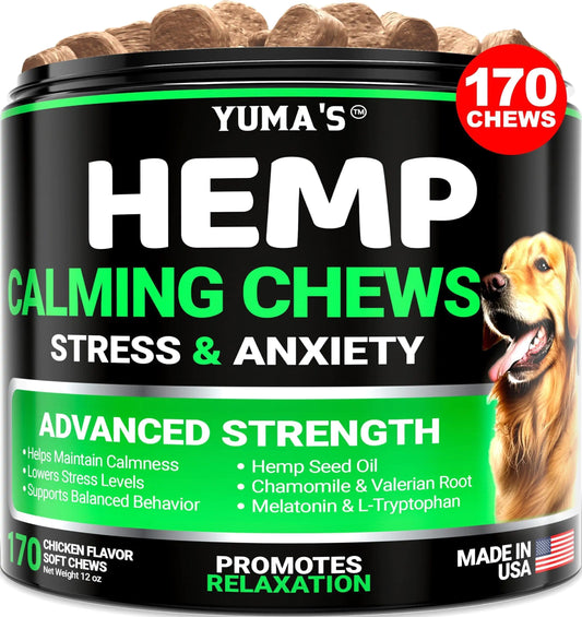 Hemp Soothe 170 Dog Calming Chews - Chicken Flavor