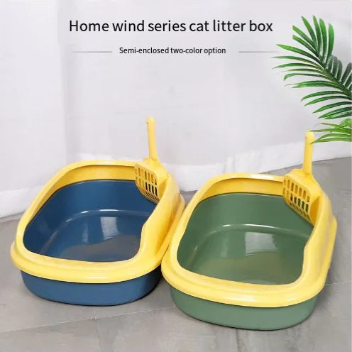 SplashGuard Cat Litter Box with Shovel