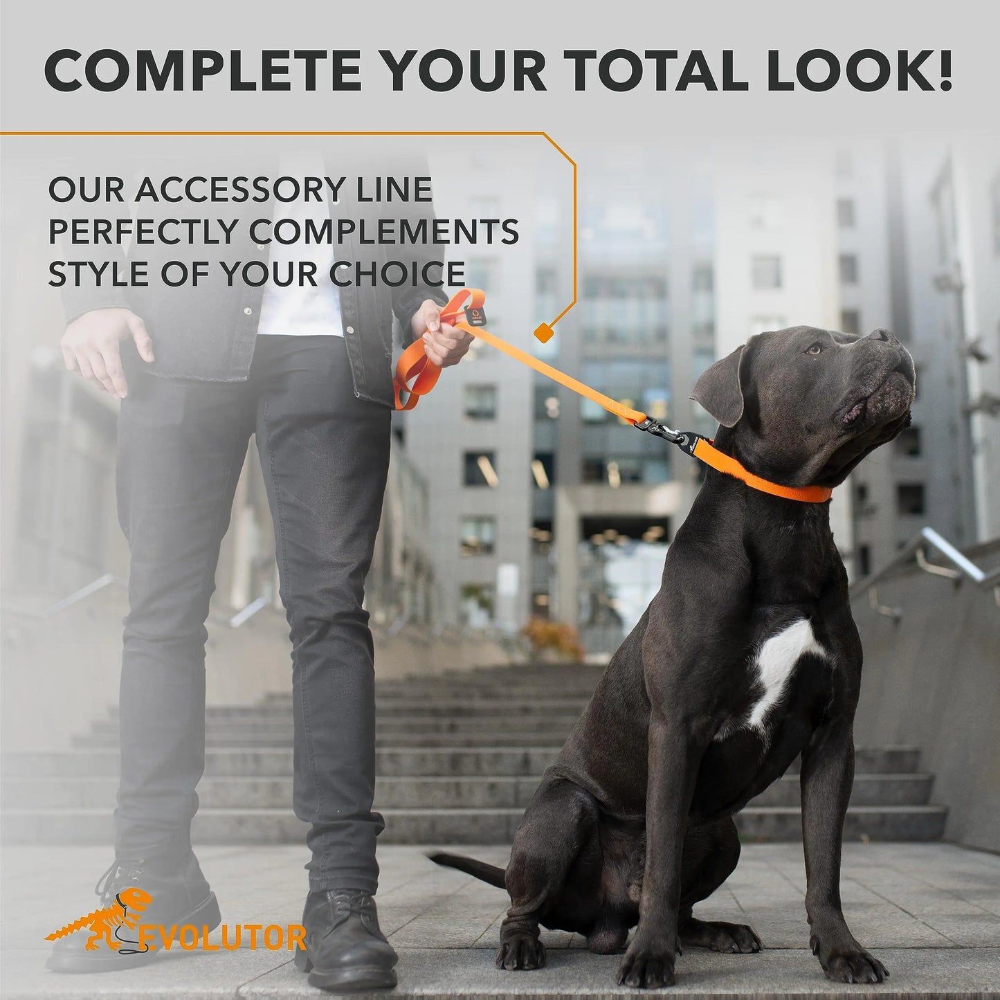 Orange Extra Heavy Duty Dog Leash