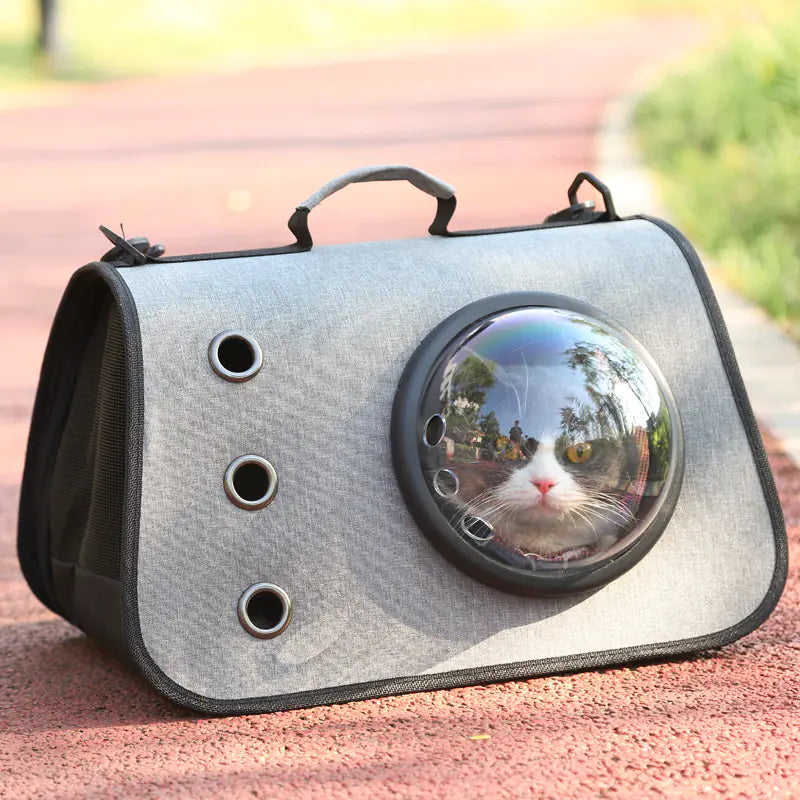 Compact Cat Carrier with Mesh Ventilation