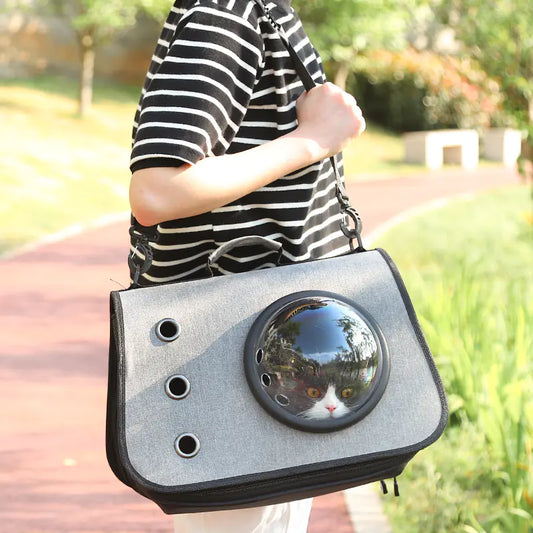 Compact Cat Carrier with Mesh Ventilation