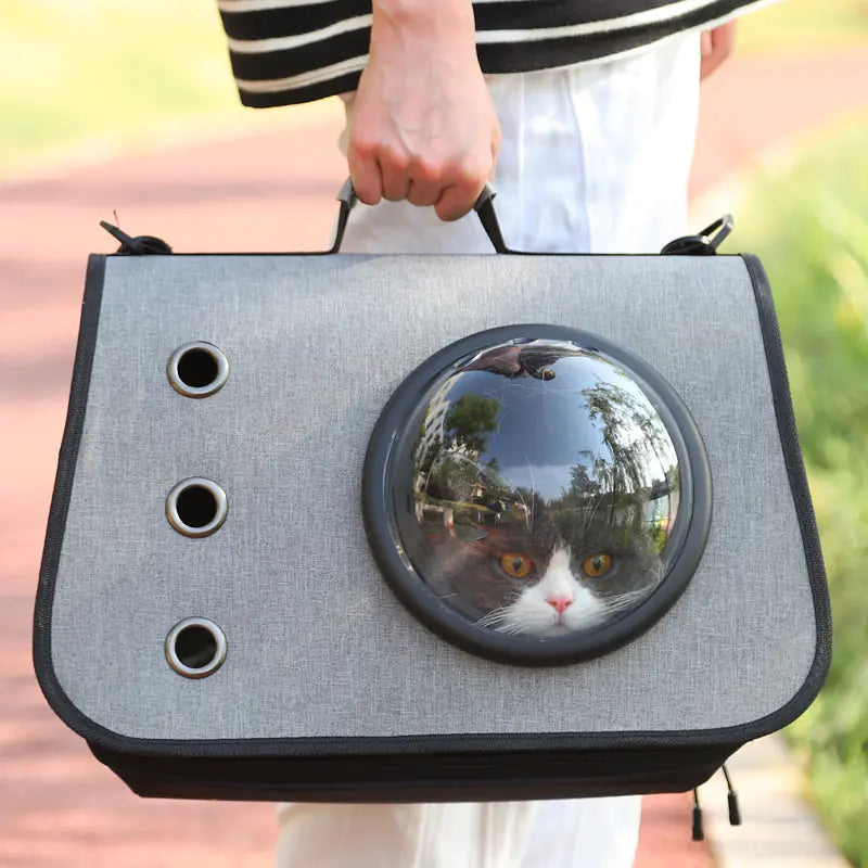 Compact Cat Carrier with Mesh Ventilation