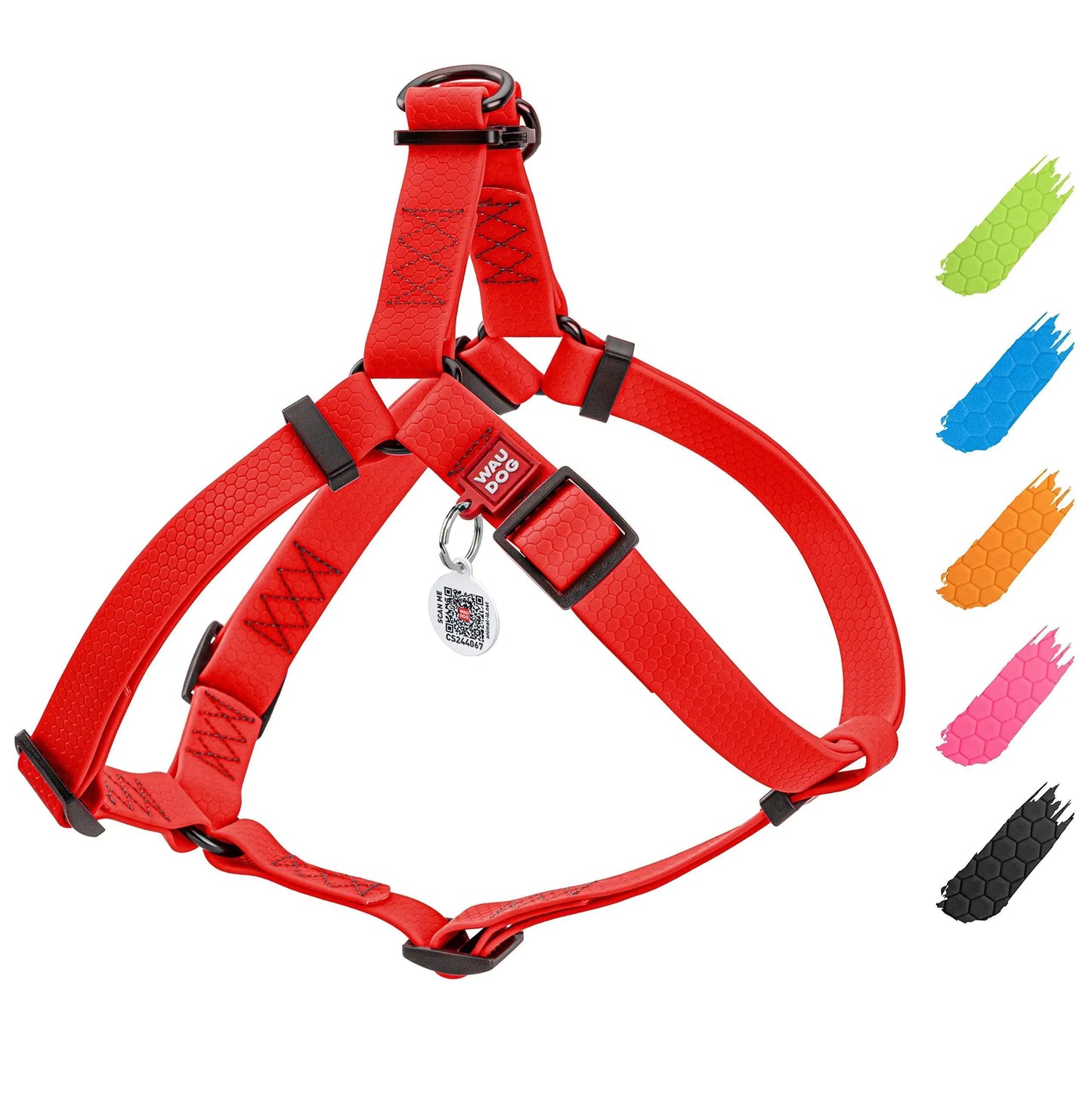 Red Waterproof Dog Harness