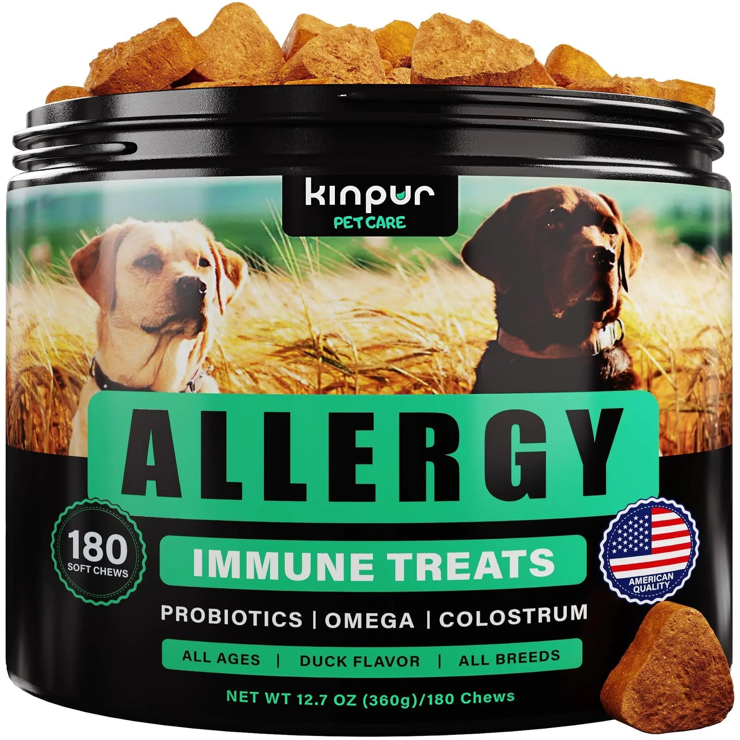 Allergy Relief Probiotic Dog Chews - 180 Count