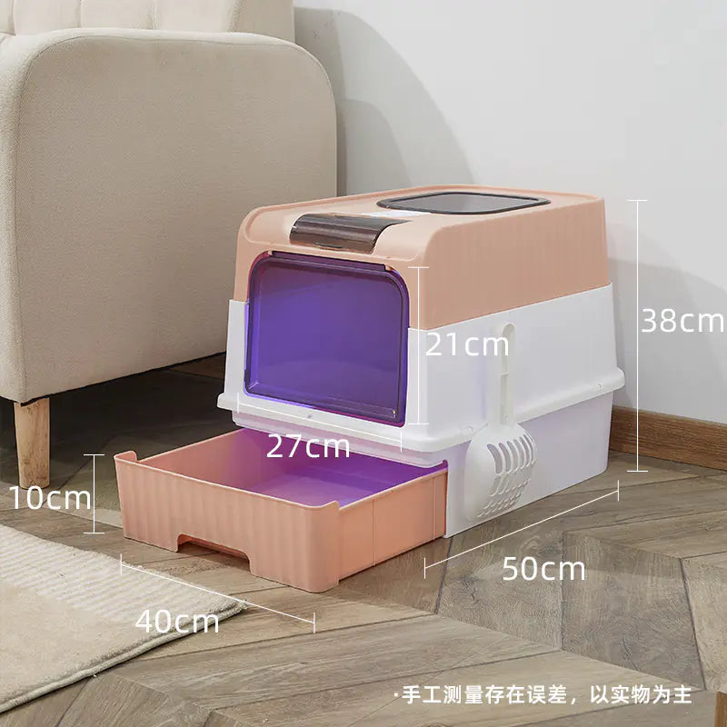 Oversized Anti-Splash Cat Litter Haven