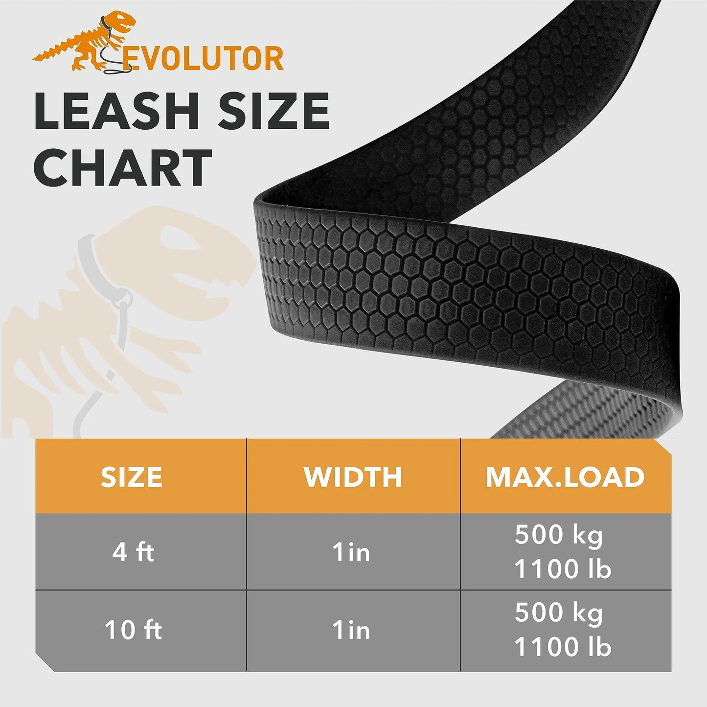 Orange Extra Heavy Duty Dog Leash